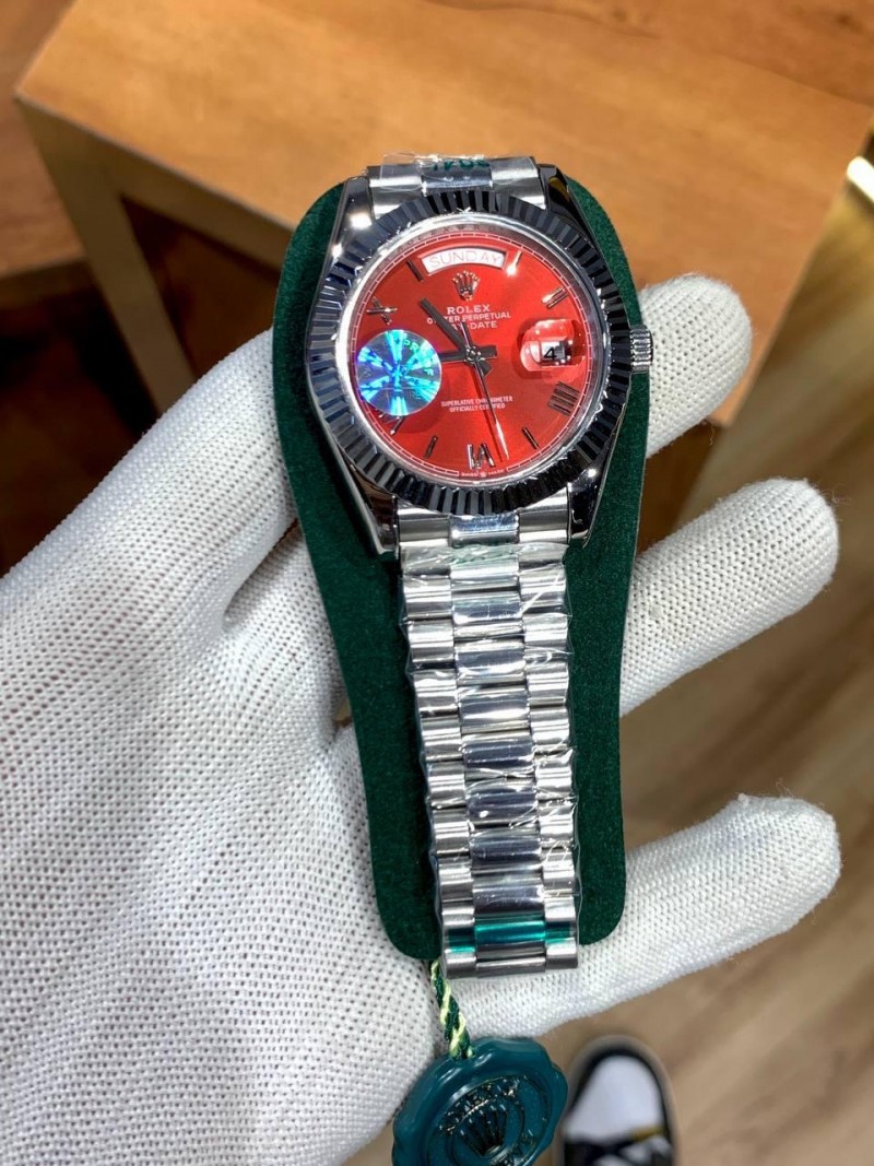 ROLE X DAY DATE RED DIAL FOR MENS YZ 124